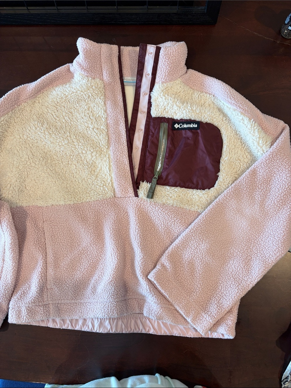 Columbia Sherpa Color & Texture Block Pullover